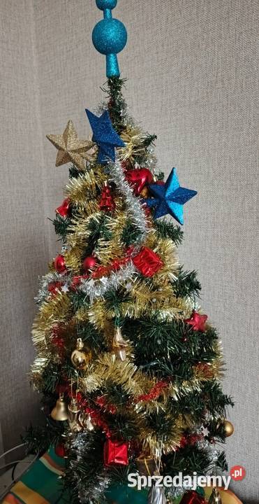Sztuczna choinka z lampkami i bombkami Łódź