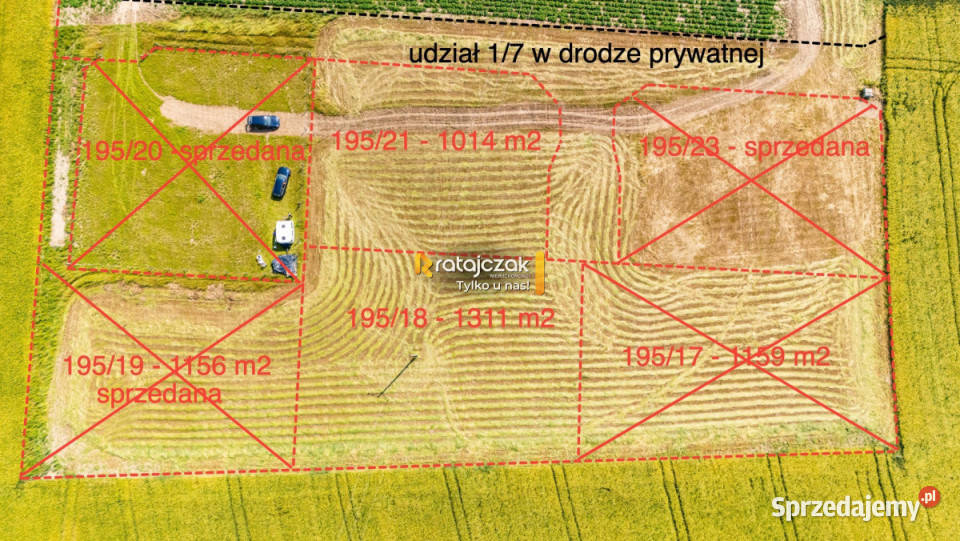 Działka 1014m2 Robakowo Królewska budowlana sprzedam