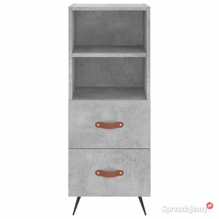 Wysoka szafka szarość betonu 345x34x180 mazowieckie Warszawa