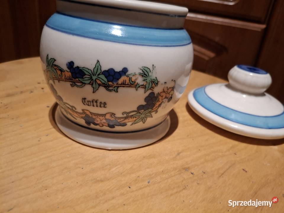 Porcelanowy pojemnik do kawy