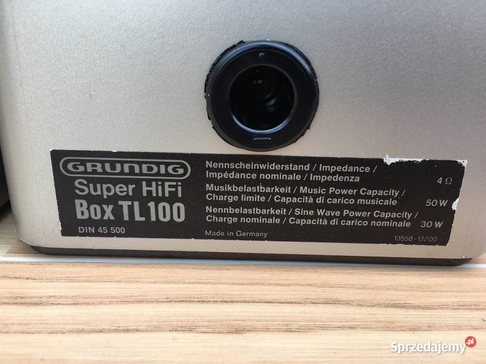 Kolumny Grundig Super Hifi Box TL100 Opole