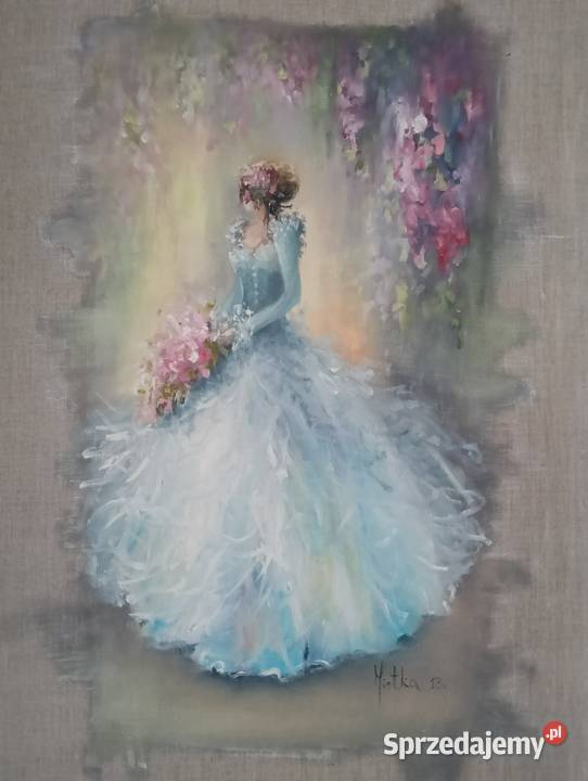 Obraz olejny tajemniczy ogród Mietka Mieczysława