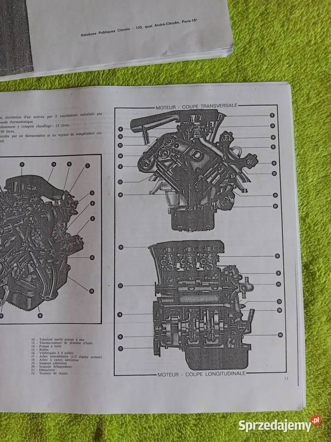 Instrukcja obsługi serwisowa citroen SM Katowice