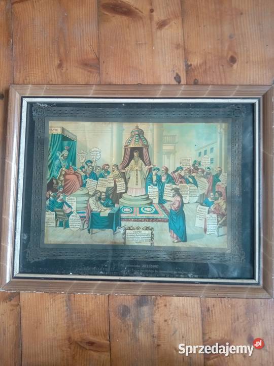 Święty obraz oleodruk Gdów sprzedam