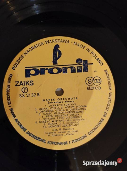 1981 Marek Grechuta Śpiewające Obrazy Płyta świętokrzyskie Kielce