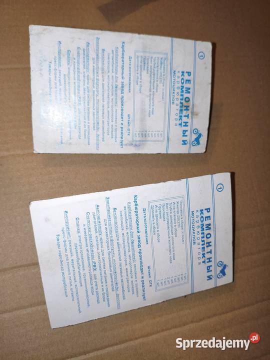 Zestaw naprawczy gaźników K68 Leszno