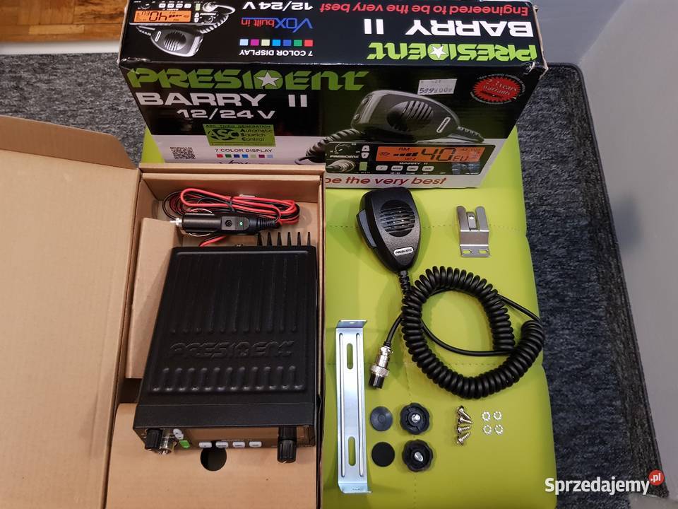 Nowe CB radio President Barry II 1224V Piotrków Trybunalski