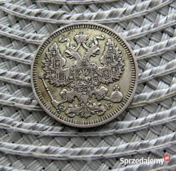 Rosja 20 Kopiejek 1912r SREBRO Kalisz