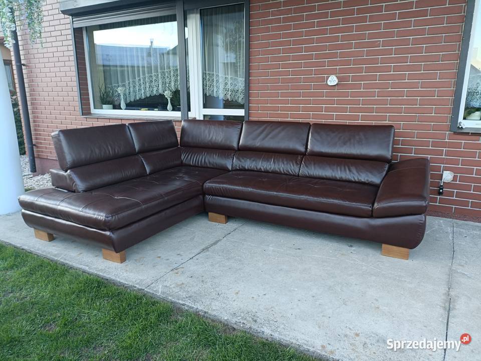 Sprzedam narożnik ze skóry wielkopolskie Konin sprzedam