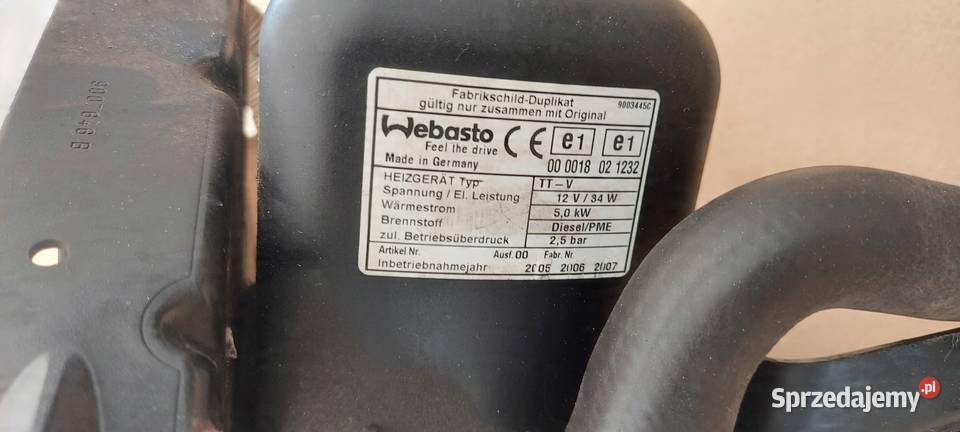 WEBASTO DOGRZEWACZ JAGUAR XJ 6W9318K463AB Międzychód