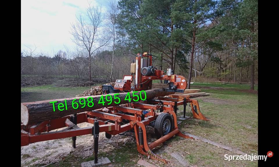 Tartak mobilny przejezdny trak taśmowy świętokrzyskie Końskie