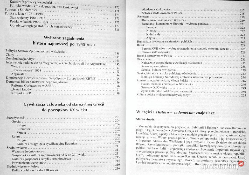 Vademecum matura Historia cz 2 Piotr Czerwiński lubelskie sprzedam