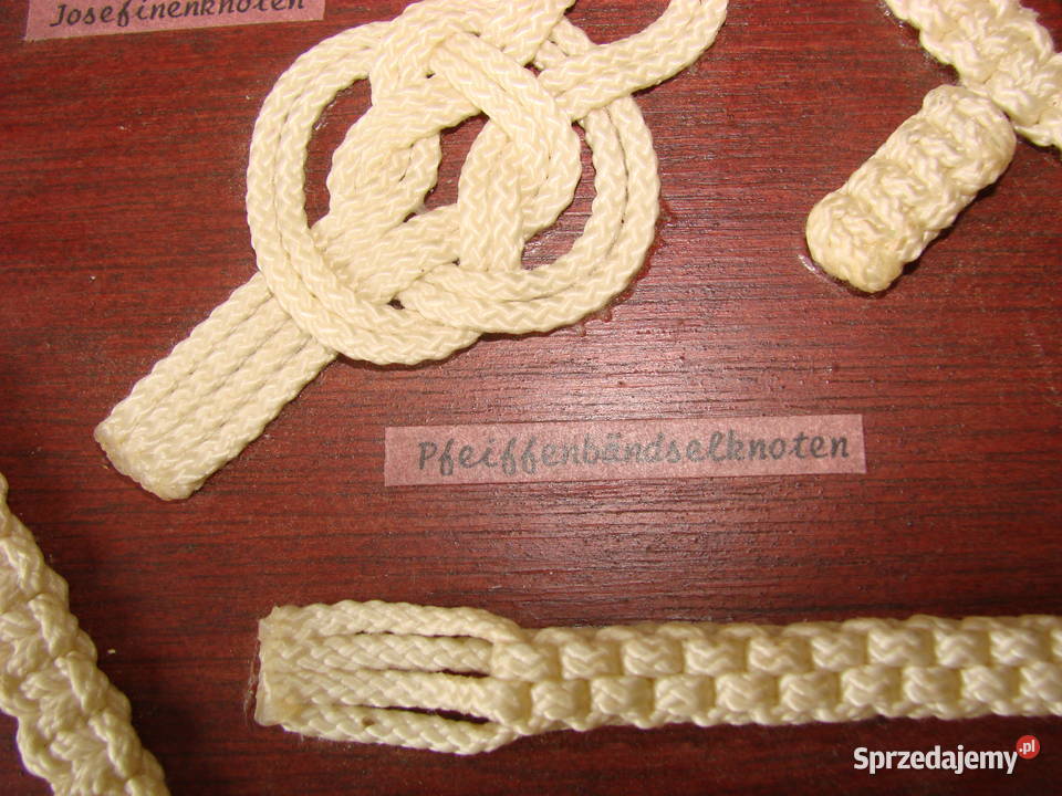 Węzły i plecionki żeglarskie tablica pomorskie Pruszcz Gdański