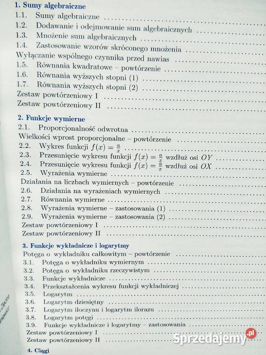 Ćwiczenia matematyka 2 podstawa Warszawa sprzedam