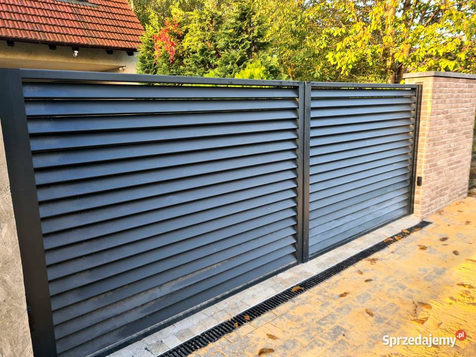 Brama przesuwna 400x150 VICTORY ogrodzenie bramy Ostrów Wielkopolski