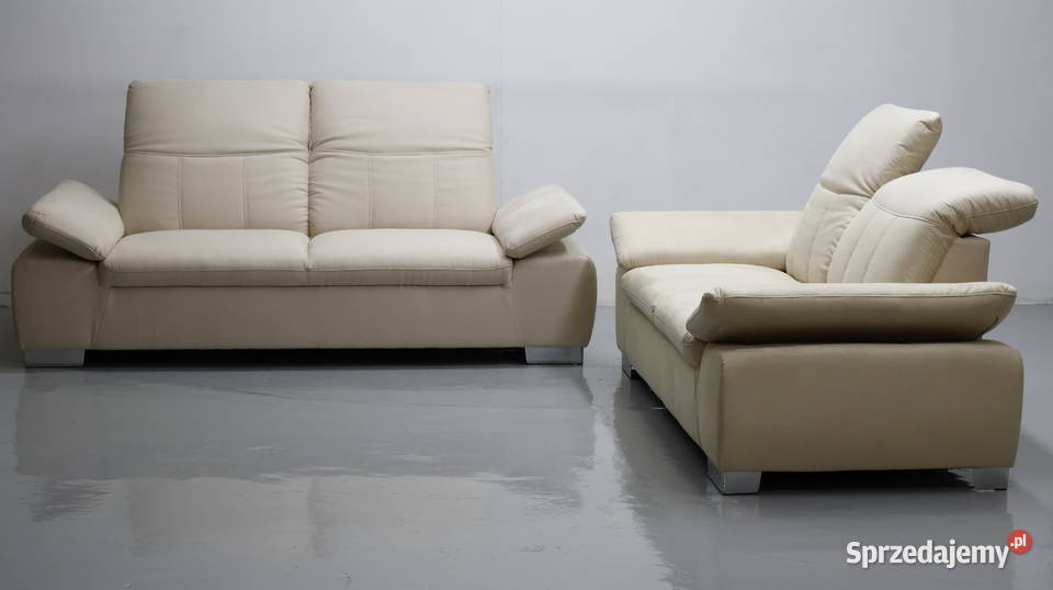 TAS nowy komplet 3 2 kanapy ZESTAW sofa jasna Poznań