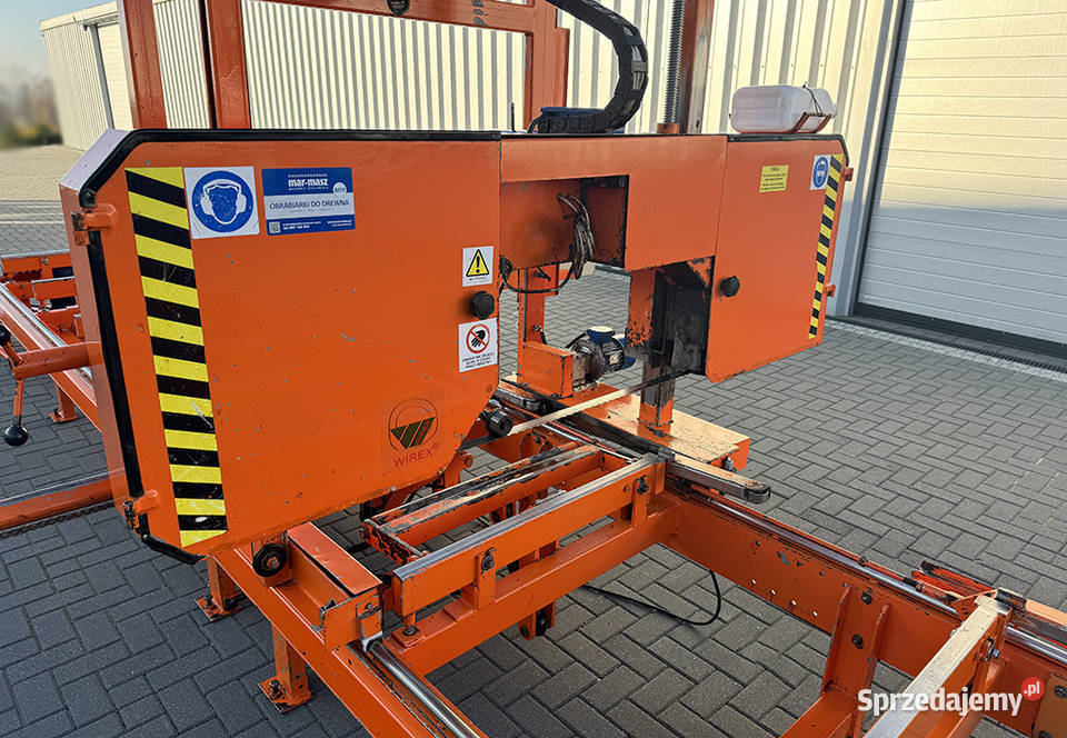 Trak pilarka taśmowa pozioma WIREX typ CZ1ZM do Produkcja Sierakowska Huta