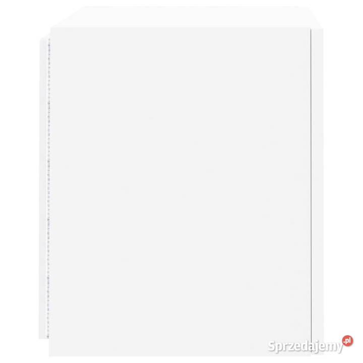 Ścienna szafka TV z LED biała 405x35x40 WM837246