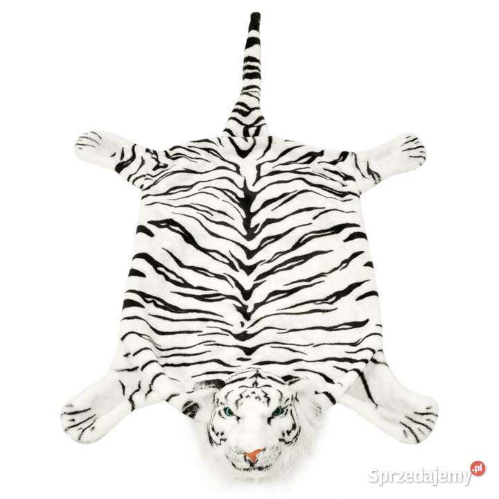 vidaXL Pluszowy dywanik tygrys 144 białySKU80169 Warszawa