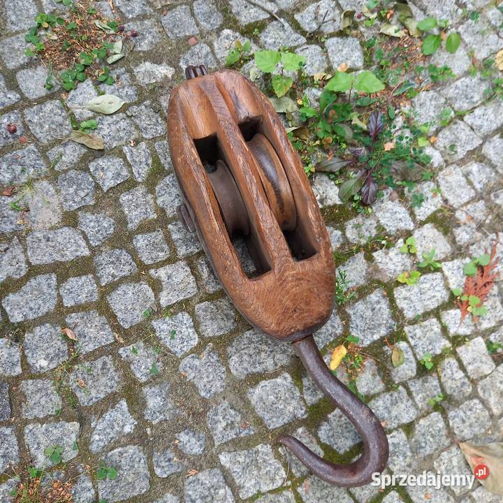 Marynistyka żeglarstwo duży blok linowy bloczek Warszawa