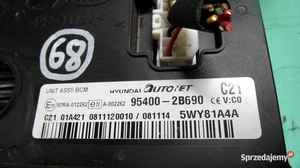 HYUNDAI SANTA FE II 09r moduł BCM 954002B690 Komputery świętokrzyskie
