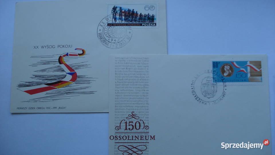 Koperty okolicznościowe ze stemplami i znaczkami Łódź