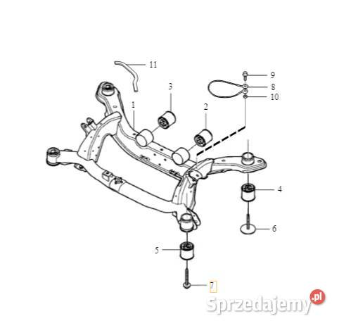 VOLVO S60 V60 V60CC S80 sruba tylnego wozka dolnośląskie Bielany Wrocławskie
