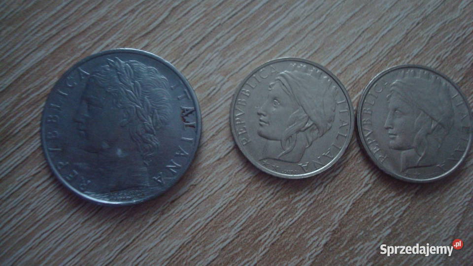 Monety włoskie liry kujawsko-pomorskie Bądkowo