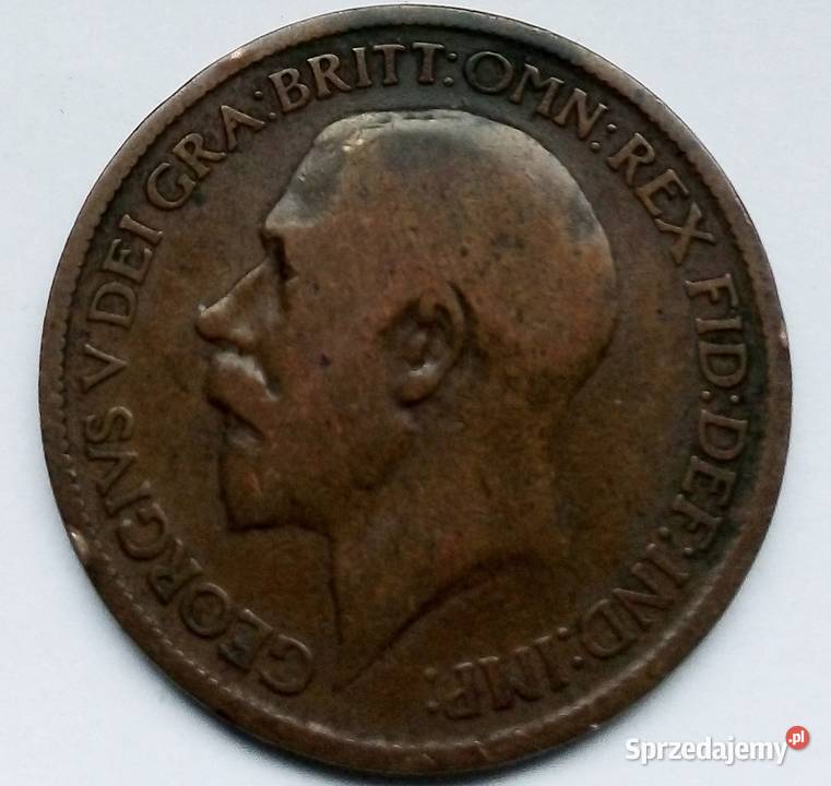 WIELKA BRYTANIAONE PENNY1921 r Numizmatyka Legionowo