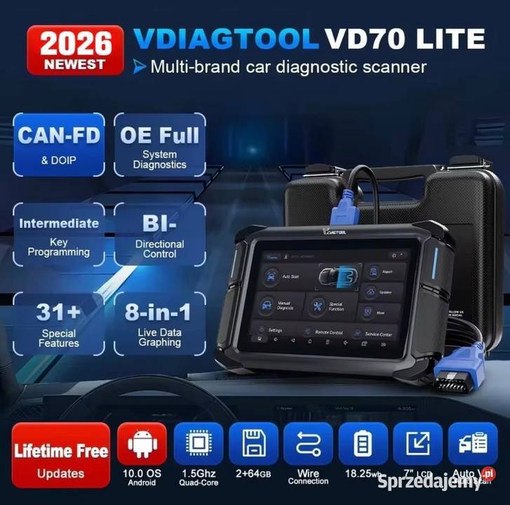 VDIAGTOOL VD70 lite komputer diagnostyczny śląskie Ruda Śląska