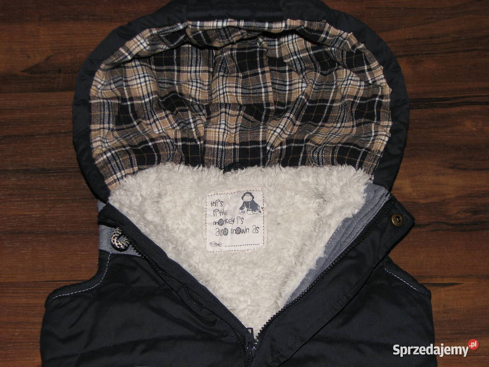 Matalan kamizelka bezrękawnik futerko 68 74 6m+ Kamizelki i bezrękawniki Wrocław sprzedam
