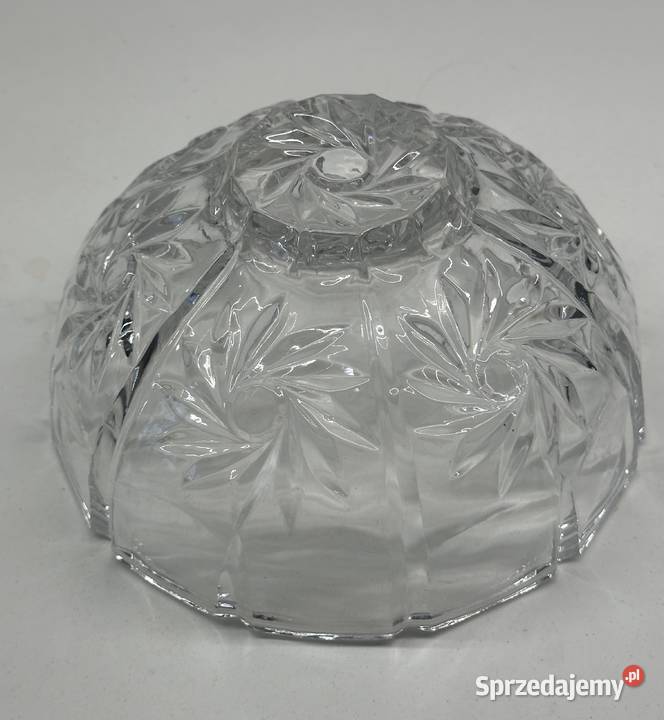Salatera kryształowa z lat PRLu Łódź