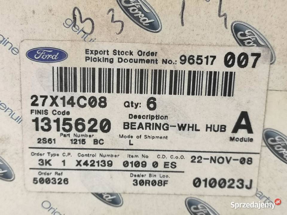 ŁOŻYSKO KOŁA PRZÓD FORD FOCUS I FIESTA V sprzedam