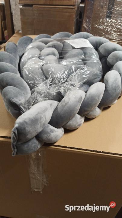 Lulumi Ochraniacz do łóżeczka warkocz SZARY Żory