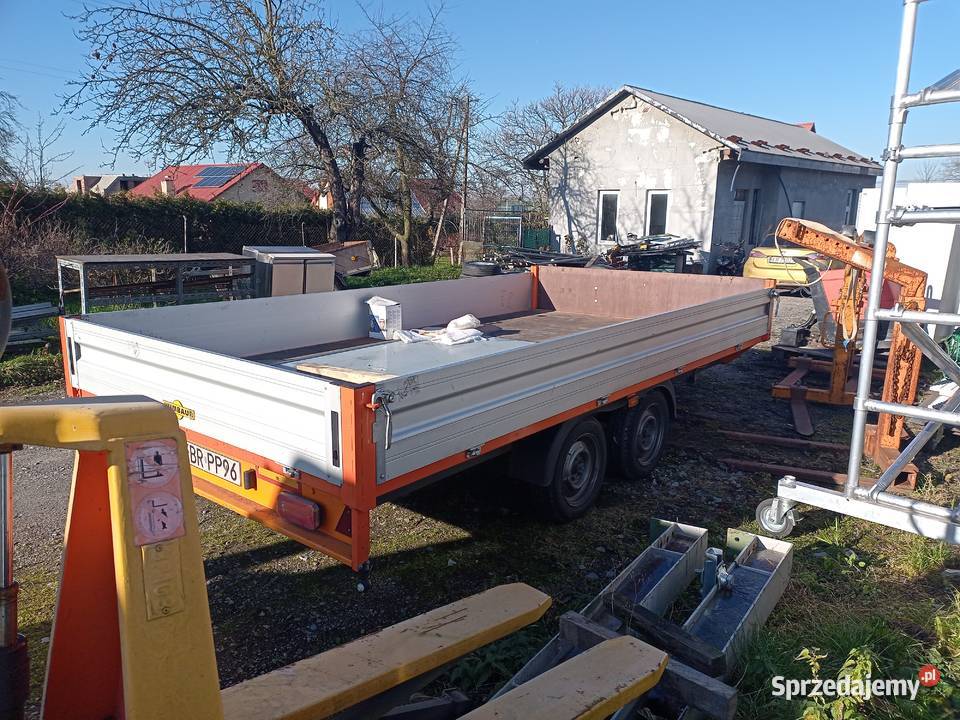 przyczepa samochodowa Boeckman 41x21 m burtowe małopolskie Brzesko