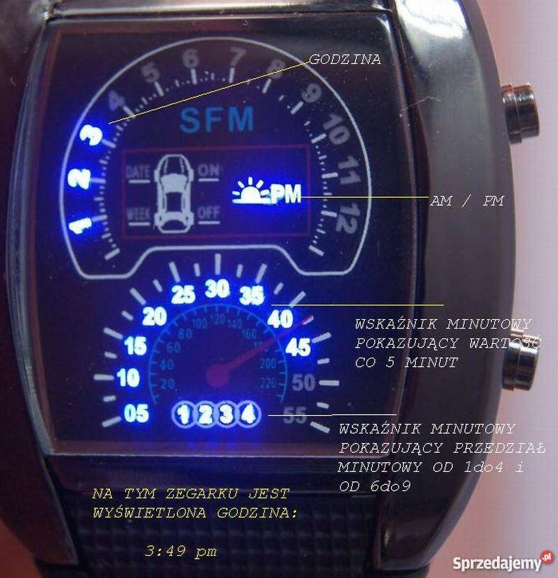 Zegarek LED deska rozdzielcza FORMUŁA 1 Pozostałe Jelenia Góra