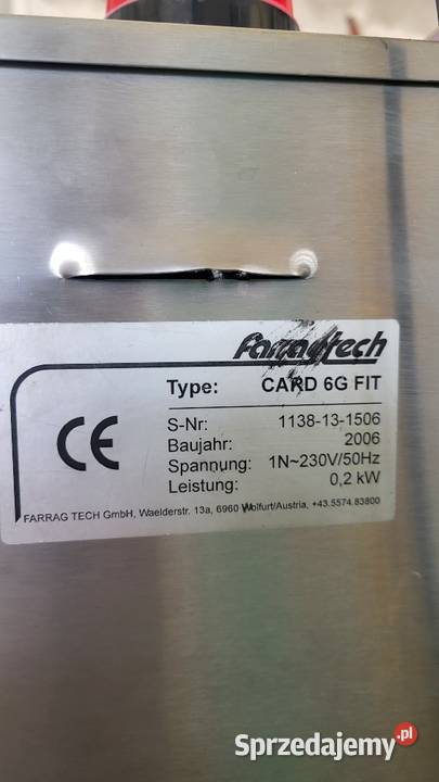 Suszarka sprężonego powietrza Farragtech CARD 6G Białogard