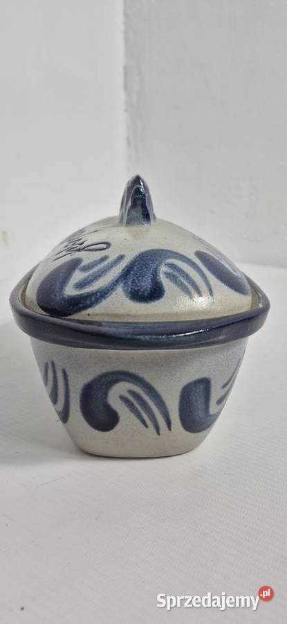 Stylowy ceramiczny garnek na śledzie HERINGSTOPF Biłgoraj