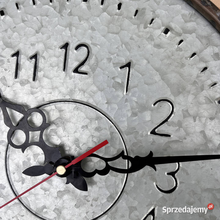 Designerski duży metalowy zegar ścienny Buri Dom i Ogród Warszawa