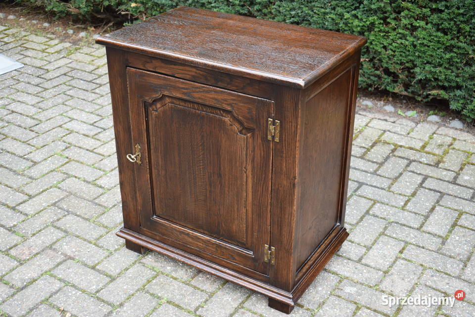 Dębowa komoda w całości wykonana z litego 81cm pomorskie Gdańsk