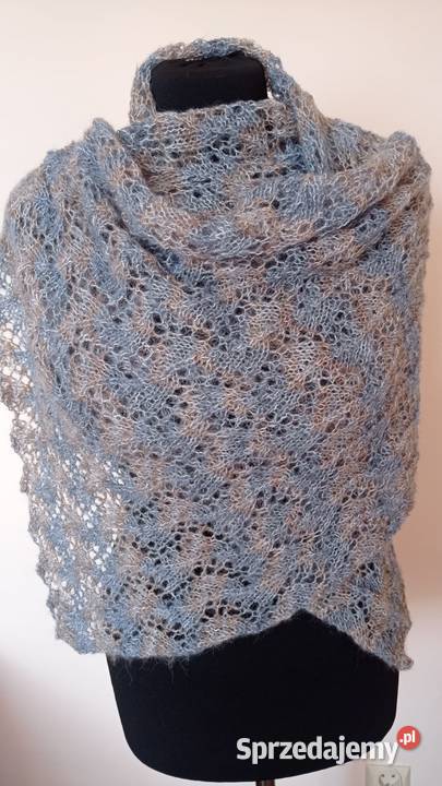 szal ażurowy Wiśniowa