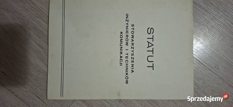 Statut SITK Rzadki dokument PRL Unikat Ostrów Wielkopolski
