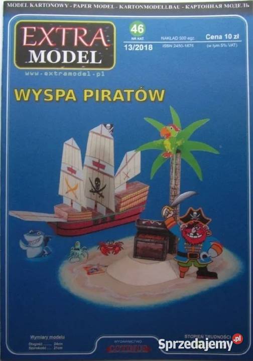 Model kartonowy Model wyspa piratów Przemyśl