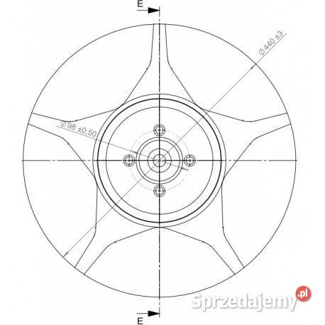 Talerz zębaty 440mm4otw gr5mm CROSS CUTTER łódzkie Sieradz