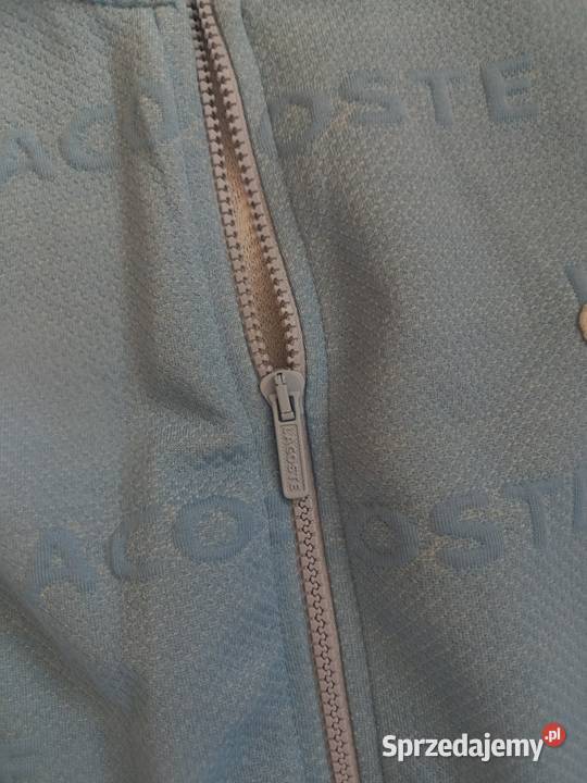 Bluza męska Lacoste Regular Fit ciepła rozpinana niebieski podlaskie Białystok