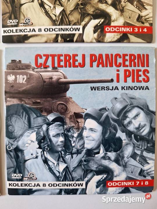 Płyt DVD Czterej pancerni i pies 4 sztuki Wrotnów