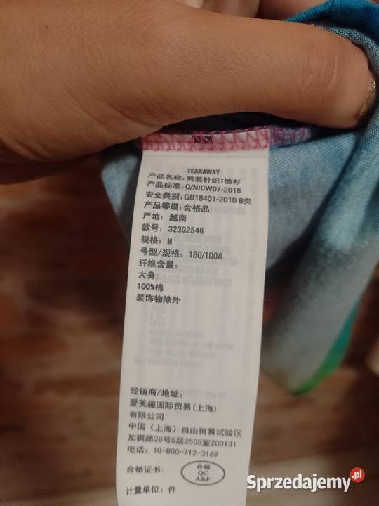 38M Hollister Tęczowa Bluzka Tęczowy Tshirt z