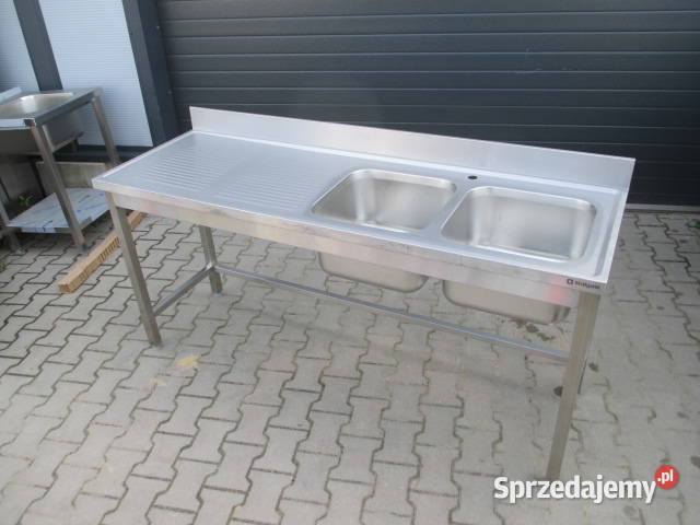 Zlew Gastronomiczny 2 Komorowy z półką 1806085 Ostrów Wielkopolski sprzedam