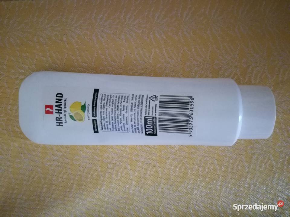 Krem do rąk i paznokci cytrynowy 100ml HRHAND Łódź