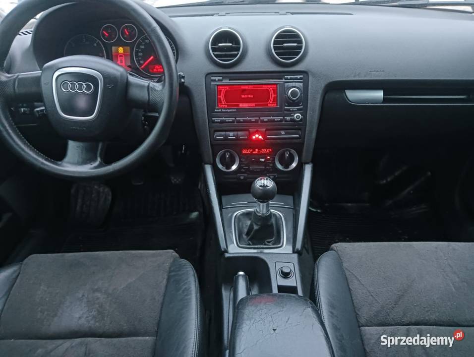 Audi a3 8p Sportback 20 tdi navi alcantara sline czujnik deszczu